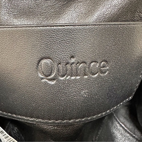 Quince Italian Leather Handwoven Pouch Crossbody Clutch | One Size | Black 👜✨ - Picture 11 of 14